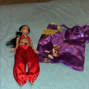 🎊Disney Jasmine Doll with Red Outfit and Purple Dress